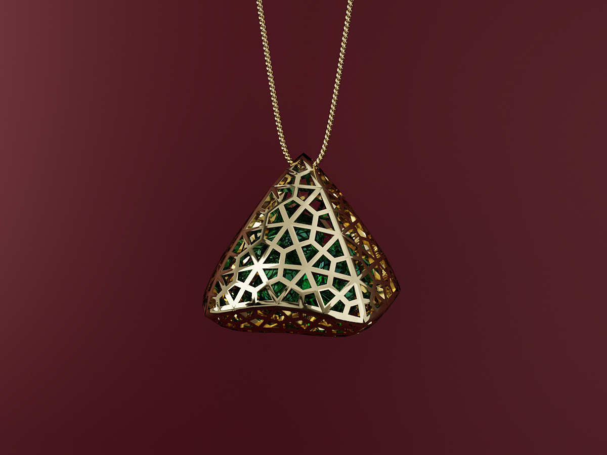 Product 3D Rendering. Custom Jewellery Design.